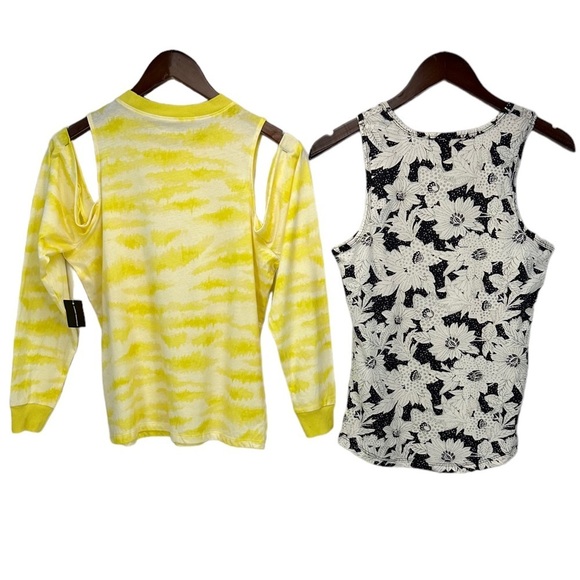 INC Tank Top & Long Sleeve Cold Shoulder Tee - Summer Bundle of 2 - size Small - Picture 2 of 8